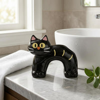 Feline-Shaped Toothbrush Holder uncoveredMouth Feline Toothbrush Holder Striped