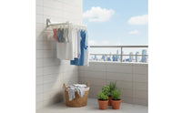 Wall-Mounted Dehydrating Rack Large Capacity Foldable Clothes Hanger Rack No Tools Required Sock Dehydrating Hanger for Renters, Students