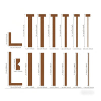 15 Pieces T Ruler Template Set DIY T Ruler Set Lightweight for Scrapbooking