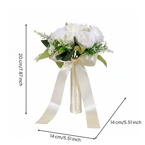 Bridal Blossom Arrangement Pearls Wedding Arrangement Rhinestone Decoration