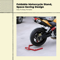 Foldable motorcycle rear stand