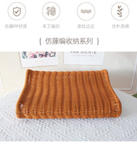 夏凉枕头护颈椎枕头可水洗枕头手工编织偏硬透气护颈仿藤枕头