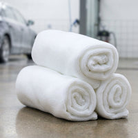 400gsm Microfibre Cloth and Super Absorbent Microfibre Towel, 32-Ply Spiral Weave, Thickened for Automotive Care, Washing