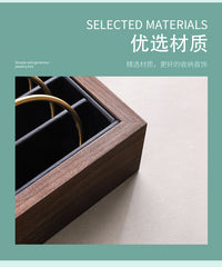 现货胡桃色40位翡翠玉镯看货收纳盘手镯手串手链柜台展示陈列道具
