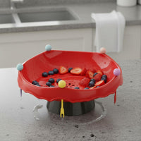 Draining Snack Platter Food Grade Plastic Candy and Nut Serving Tray for Party
