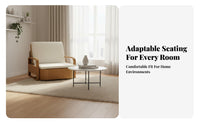 Fold-Expandable Single Lounger Foldable Design Sleeper Chair Two-in-oneUse Space-Saving for Office Workers, Students