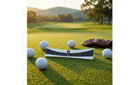 Curved Putting Practice Aid Numbered Markers Alignment Practice Board Two-Tone