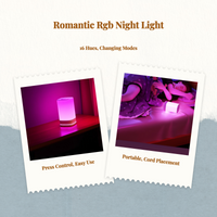 Rechargeable RGB bedside lamp