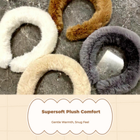 Korean Style Faux Headband Soft Women Random Color