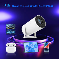 HY300 Portable Projector 1080P 4K Support UK Plug