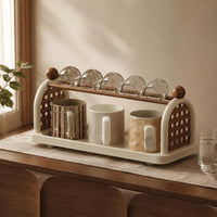 Desktop Storage Area Saving Tabletop Organizer Easy to Assemble