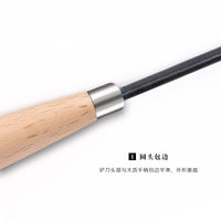 现货批发陶泥造型铲刀木柄套装修坯刮刀软陶雕刻工具手工泥塑专用