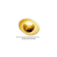 Gold ingot bowl for office decor