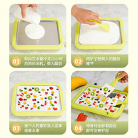 New Style Fruit Ice Pan Household Children's Small Homemade Yogurt Machine Stainless Steel Ice Maker
