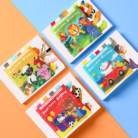Russian Jungle Animal Tail Cloth Book with Banana Teether for Early Education