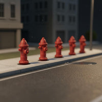 1/64 Scale Fire Hydrant Highly Detailed Miniature Fire Hydrant Model