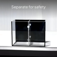 Glass Betta Fish Enclosure with Divider and Lighting