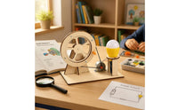 Wooden Generator Kit Hands-on Learning Hand Crank Generator Educational