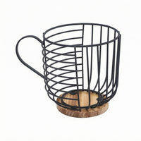 Wire Storage Basket Curved Handle Wire Organizer Basket Breathable