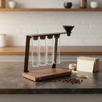 Coffee Bean Test Tube Rack Airtight Seal for Kitchen Counter, Cafe, Baristas