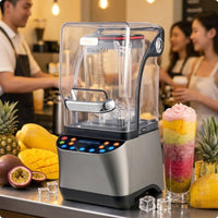 Commercial Blender Self-Cleaning Sound-Dampening Blender Touch Buttons for Bar