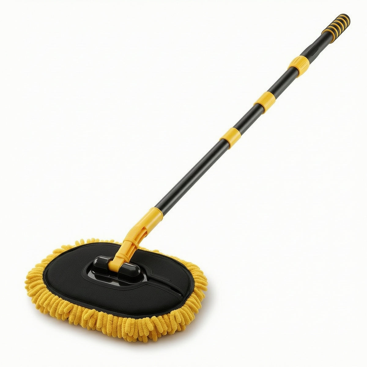 Detachable Car Wash Mop with Long Handle Extendable Mop with Telescopic Handle Removable Chenille Car Wash Brush Retractable for Detailers