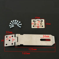 Stainless Steel Door Lock Hasp, Protected Cabinet Drawer Latch, sturdyDuty Security Latch for Home, Office, Garage