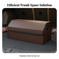 Car Trunk Storage Box Large Capacity Foldable Trunk Organizer Car Storage Compartment Storage Case Space Saving Vehicle Storage