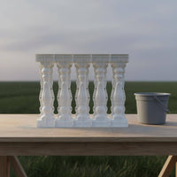 Reusable Plastic Roman Column Mold Easy Assembly Roman Column Concrete Mold Lightweight Plastic Cement Fence Mould Versatile for Builders