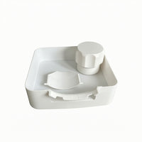 Square Washing Machine Drain Tray Plastic Washing Machine Drain Pan Waterproof Appliance Leak Tray with Inserts Leak-Proof for Homeowners, Laundry Room
