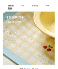 宠物餐垫防水防滑PU皮革垫子猫碗粮垫大号吃饭垫餐盘垫狗碗防滑垫