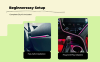 LED Mood Light Kit, Music Sync, Sedan