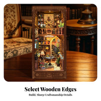 Cozy Bookshelf Insert with LED Lights