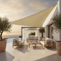 Tear-Resistant Triangle Shade Sail Waterproof Triangular Shade Sail Blocking Canopy Cover Heavy Duty for Backyard, Garden, Deck
