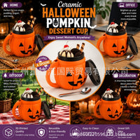 Halloween Pumpkin Dessert Cup Pint Cup Holder