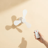 Compact Wall-Mounted Fan with Light spaceSaving Wall Fan with Light Memory Function Natural Breeze Mode for Bathroom