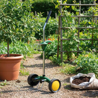 Plant Pot Cart Ergonomic Handle Carrier with Wheels High Load Capacity Flower Pot Mover for Gardeners, Greenhouse