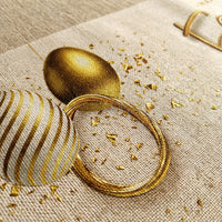 Easter Table Runner Easy to Clean Easter Party Table Cover Reusable Festive Dining Tablecloth for Event Planners, Restaurant Owners, Parties