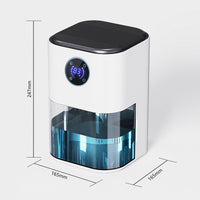 Chenjun Mini Dehumidifier for Home, Dorm, Bathroom, 42W, 220V, 10-20 sqm, 1.0-2.5L Tank, UK Plug