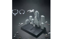 Cityscape Display Stage Versatile Compatibility Robot Model Battle Diorama Dynamic Posing Articulated Display Stand for Hobbyists, Desktop Decoration