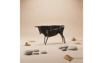 Bull Sculpture Textured Bull Figurine Stylized Creature Figurine for Simplicity Lovers, Living Room, Bookshelf