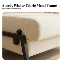 transformable Loveseat Bed Multi-Functional Armless Futon Bed Space-Saving Modern clean look for Young Adults, Office Workers