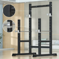 Adjustable Half Rack with Pull-up Bar Strong Squat Rack with Pull-up Bar Stable Squat Stand Industrial for Weightlifters