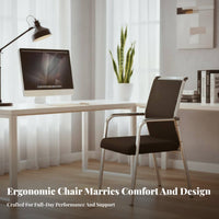 Sled Base Chair Ergonomic Sled Base Armchair Contoured Cushions for Clients