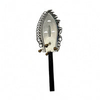 African Shaker Metal Shaker with Bells Traditional Rattle for Live Music, Cultural Performances, Rehearsals