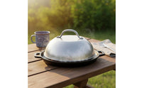 Anti-Scald Handle 9 Inch Stainless Steel Dome Reduces Splatter Round Basting Cover Rust Resistant Round Burger Cover Food Grade for Home Cooks