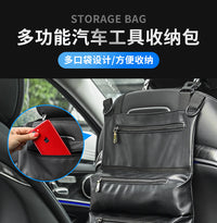 Car Seat Back Tool Bag with Zipper Storage Pouch for Wrench and Repair Tools