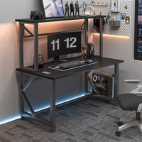 Gaming Computer Desk Large Desktop E-Sports Table Cable Management PC Gaming Hub for Gaming Aficionados, Students, Internet Cafe, Game Room, Bedroom