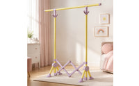 Portable Folding Clothes Rack Compact Freestanding Garment Rack Sturdy Clothing Stand for Apartment