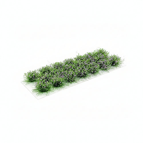 Display Decor Miniature Flower Clump Green Textured for Model Makers